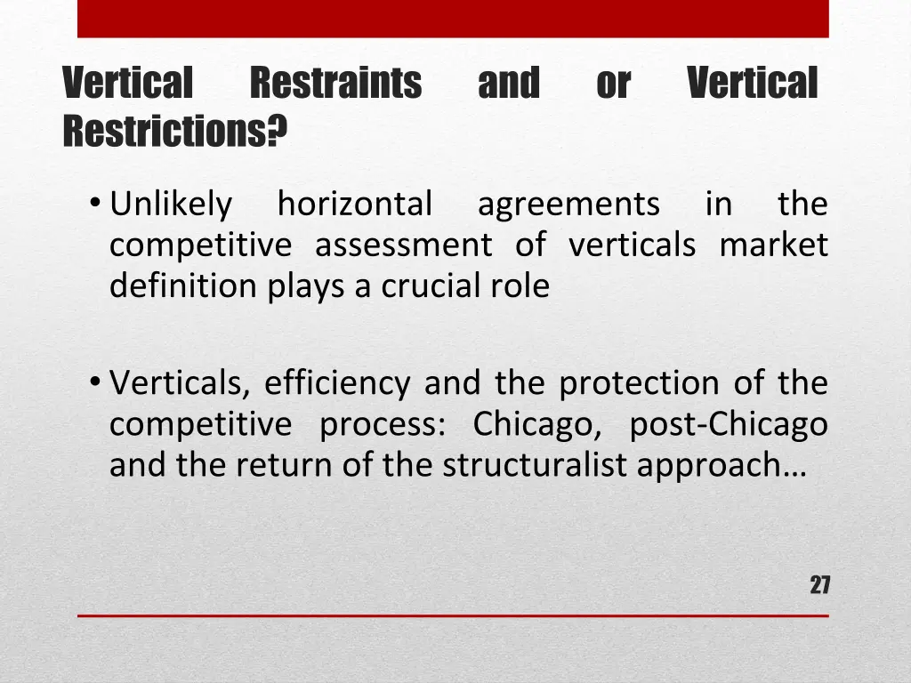 vertical restrictions 1
