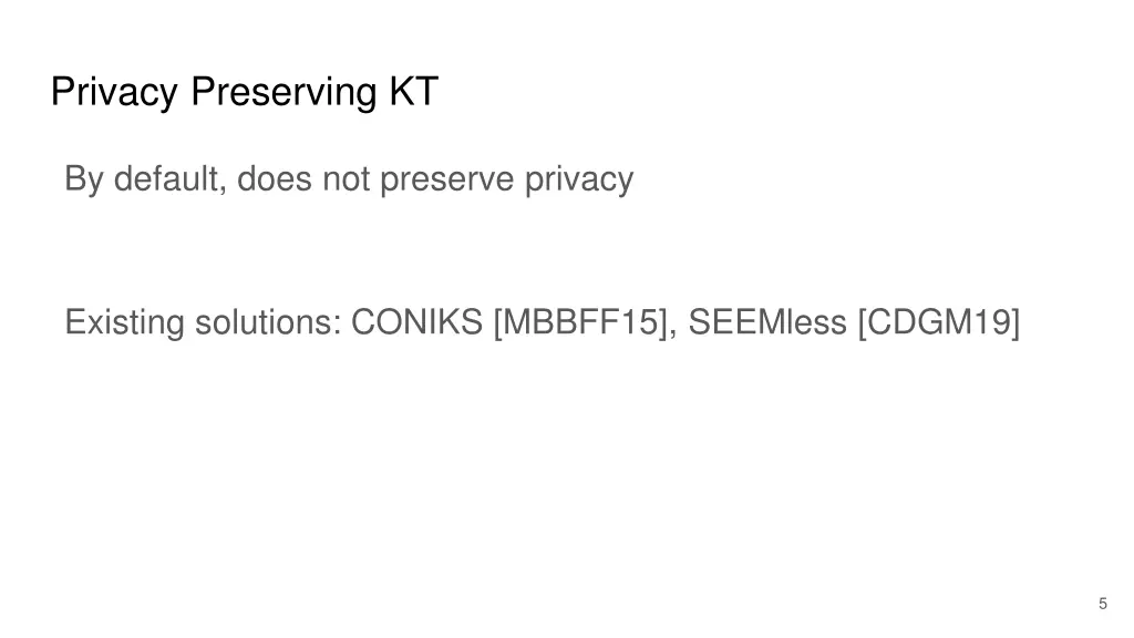 privacy preserving kt