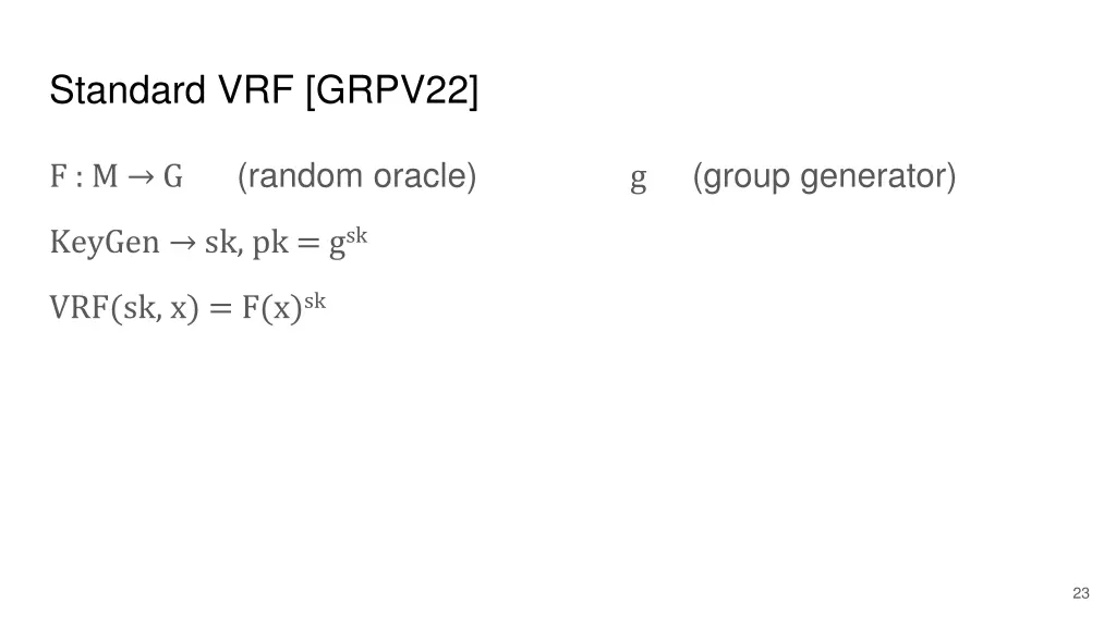 standard vrf grpv22