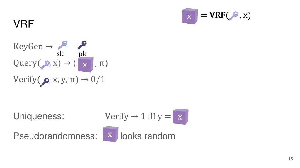 vrf vrf x