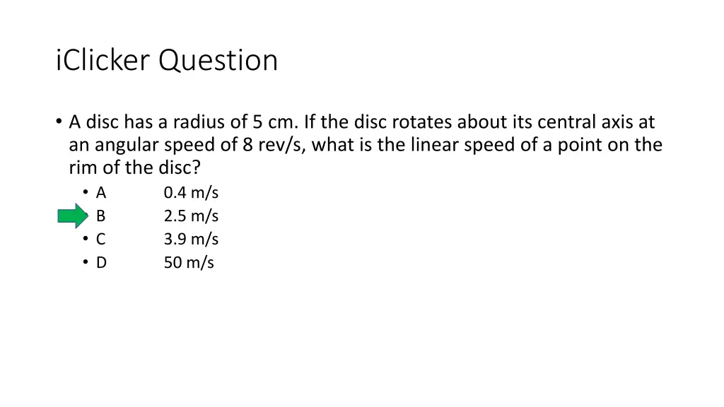 iclicker question 1