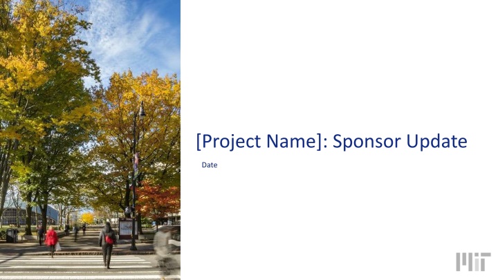 project name sponsor update