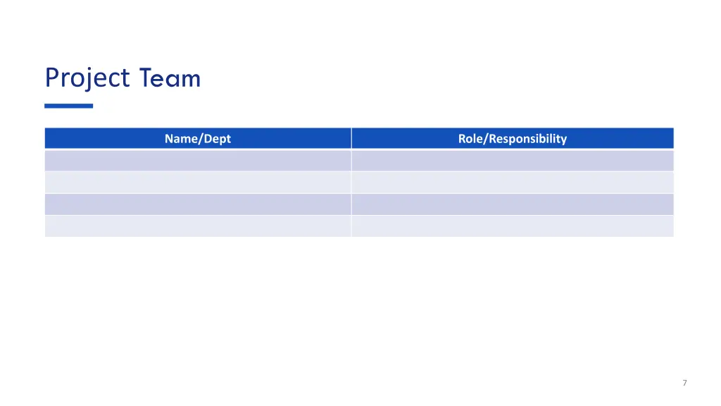 project team