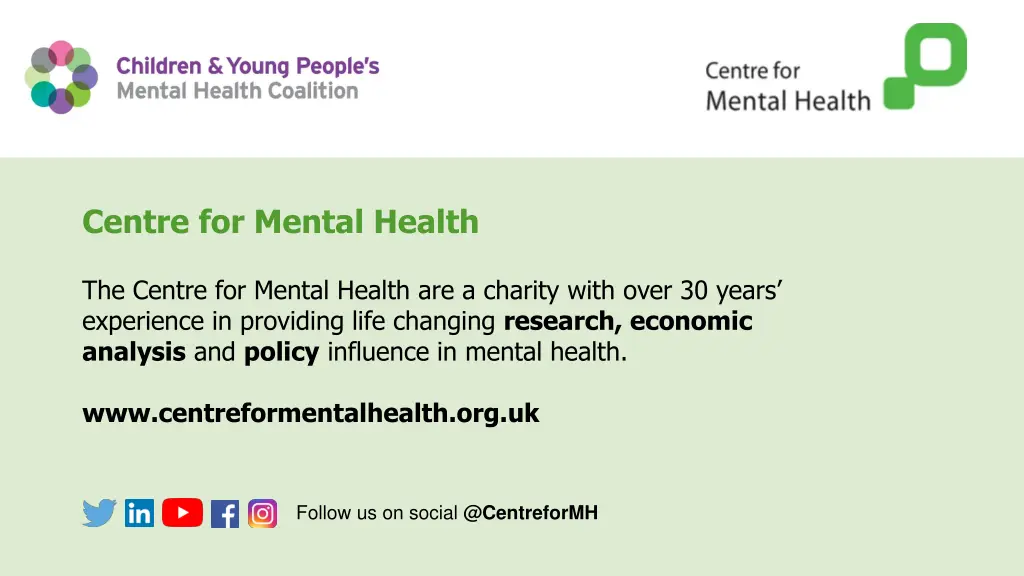 centre for mental health