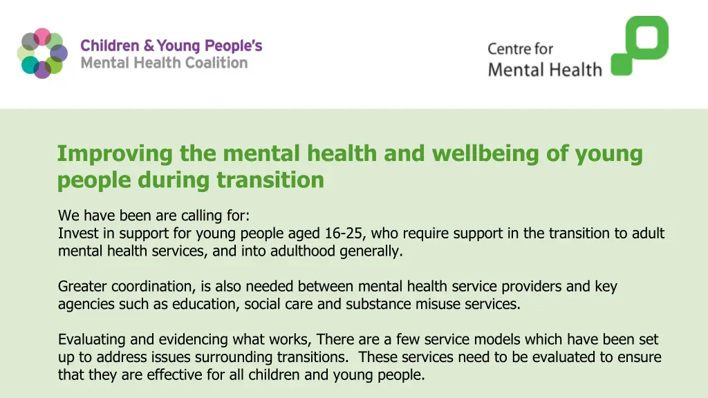 improving the mental health and wellbeing