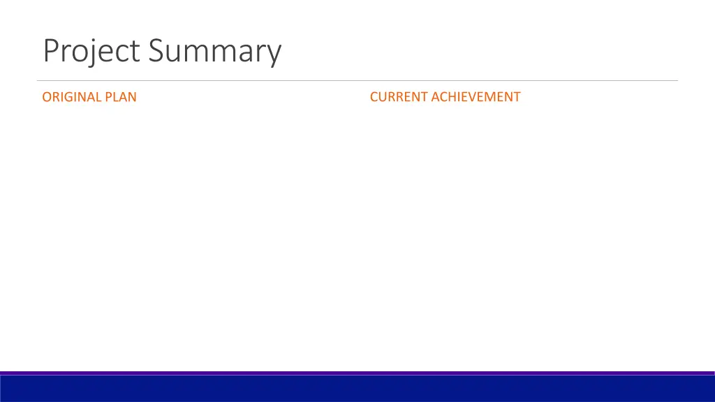 project summary
