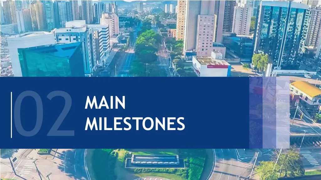 main milestones