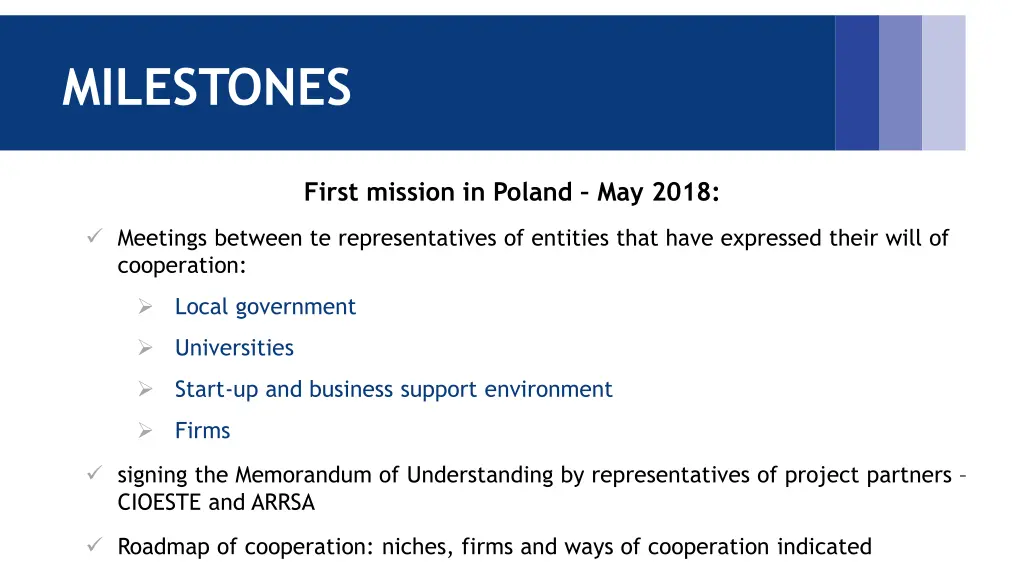 milestones 1
