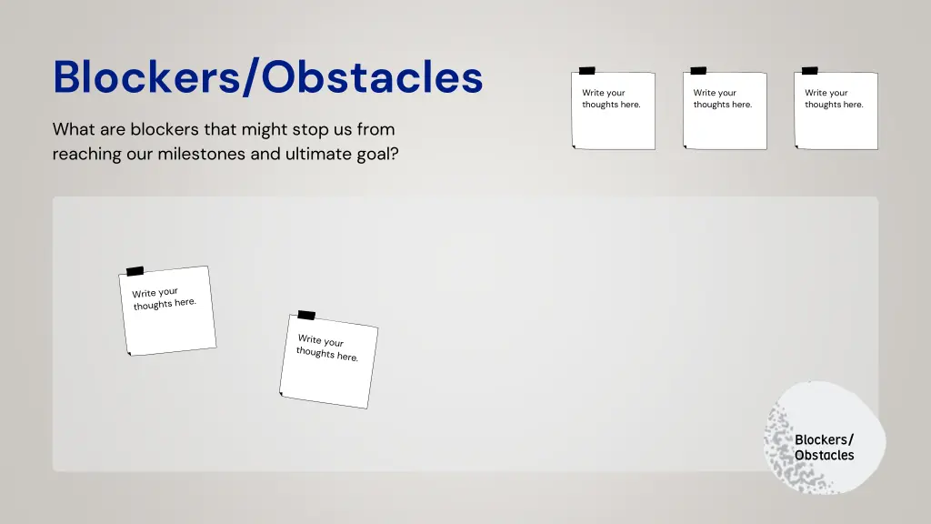 blockers obstacles