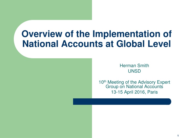 overview of the implementation of national