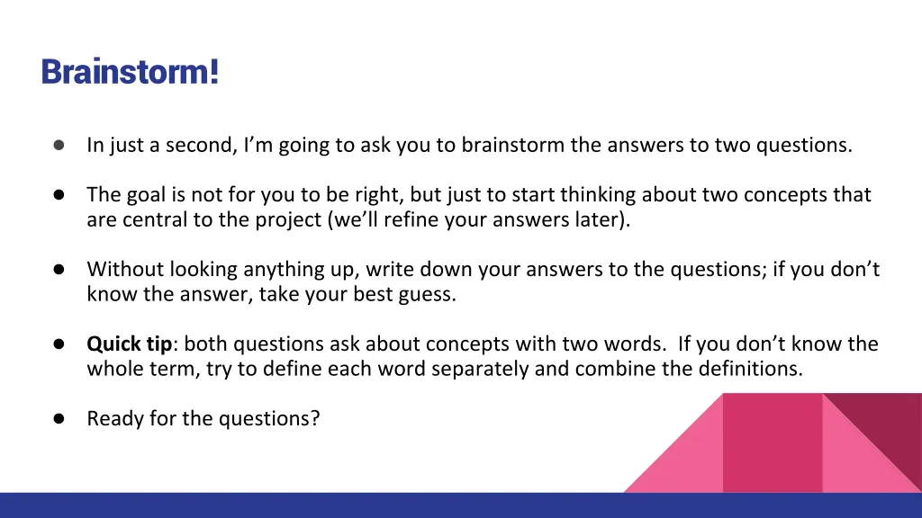 brainstorm