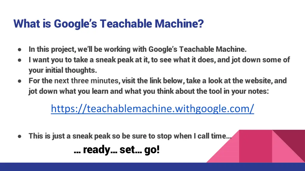 what is google s teachable machine