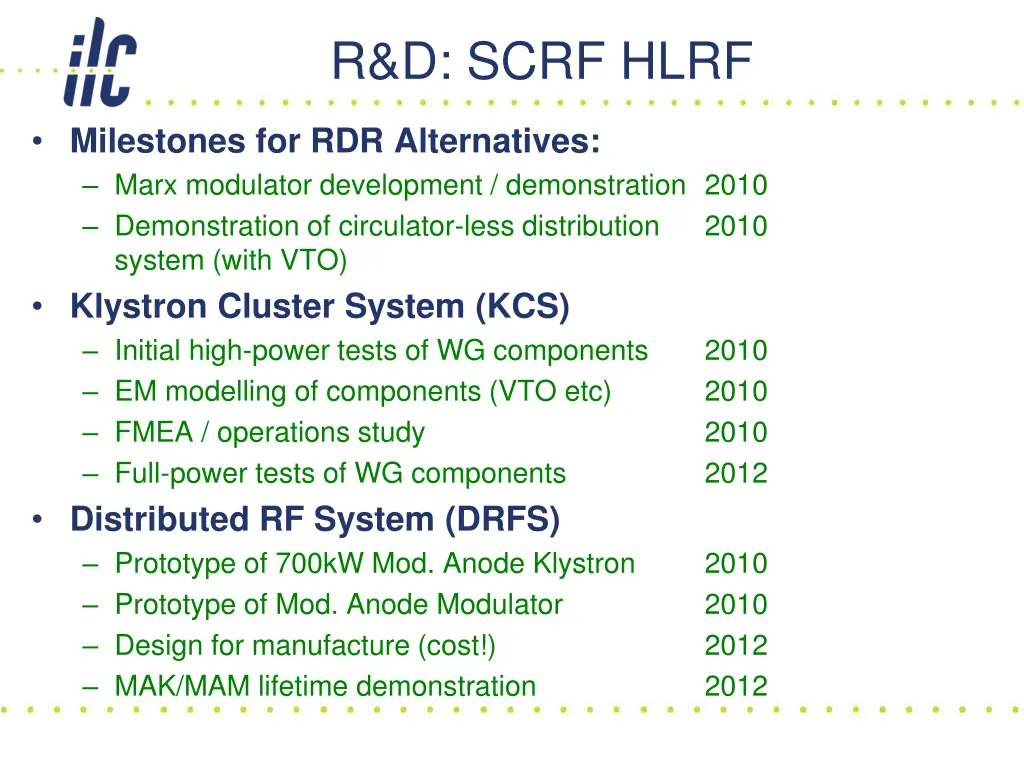 r d scrf hlrf