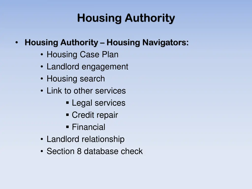 housing authority 1