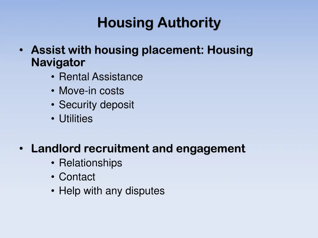 housing authority