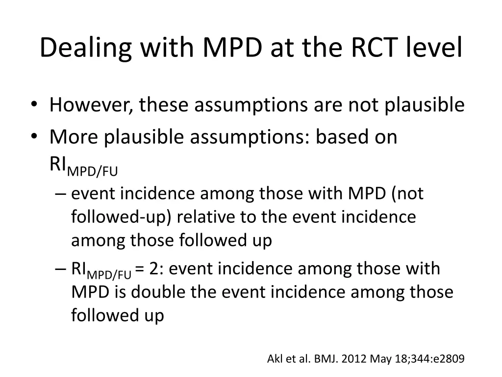 dealing with mpd at the rct level 2