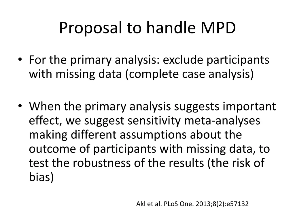 proposal to handle mpd