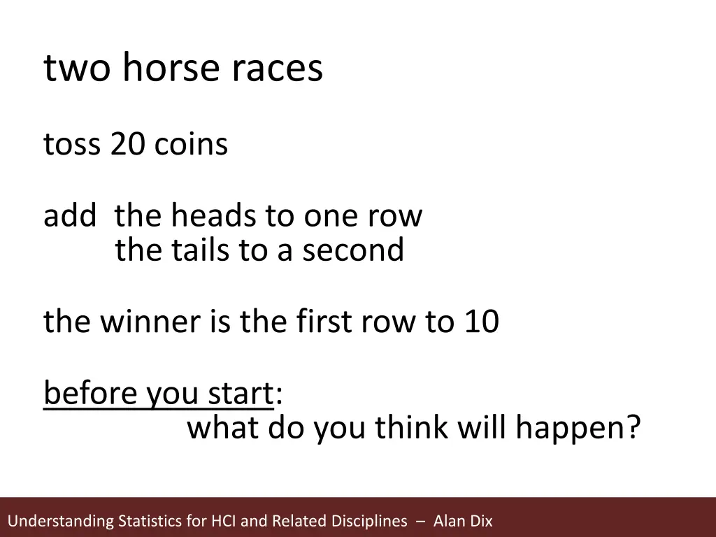 two horse races