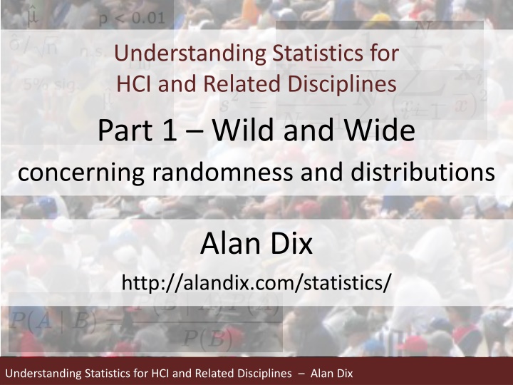 understanding statistics for hci and related