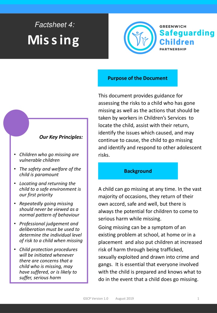 factsheet 4 missing