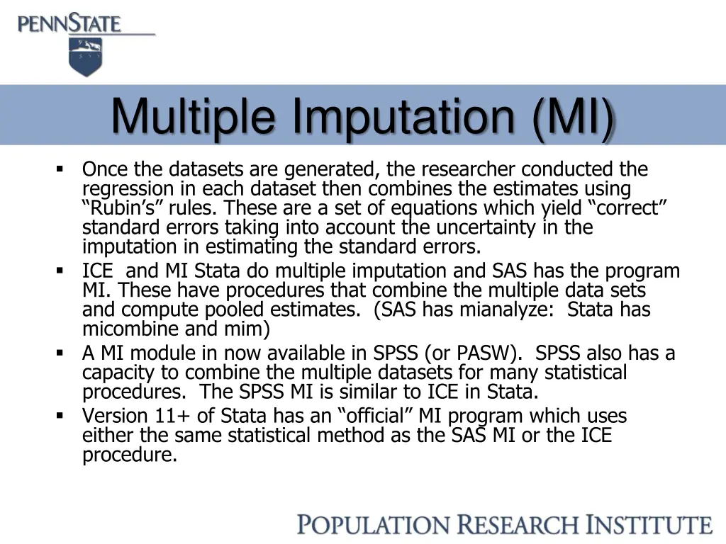 multiple imputation mi 1