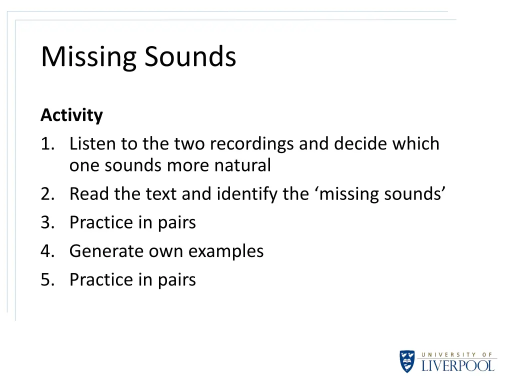 missing sounds 1