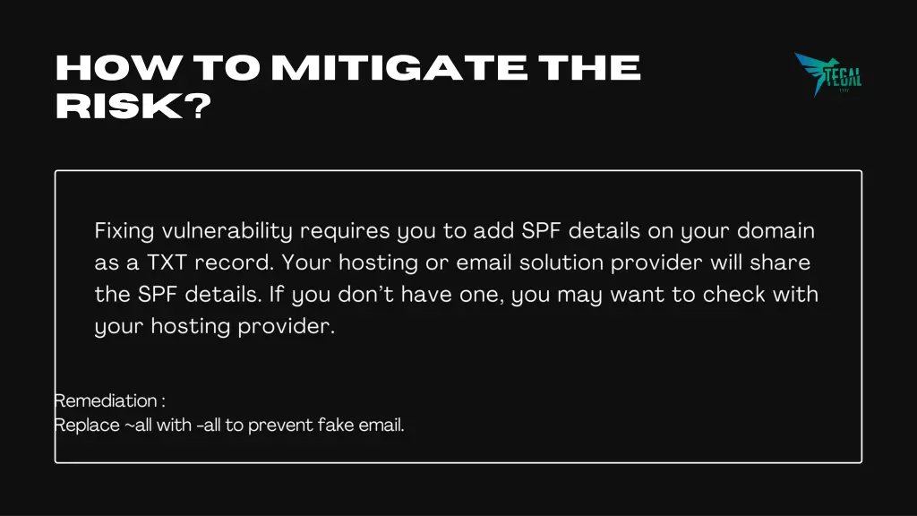 how to mitigate the risk