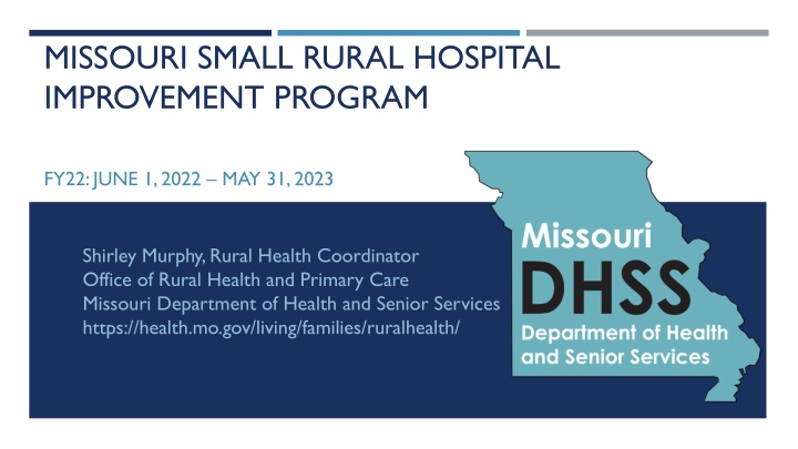 missouri small rural hospital improvement program
