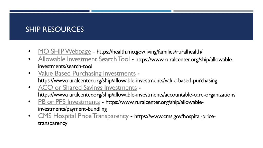 ship resources