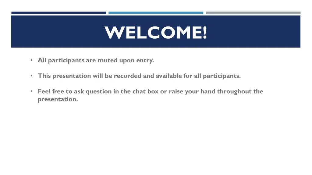 welcome