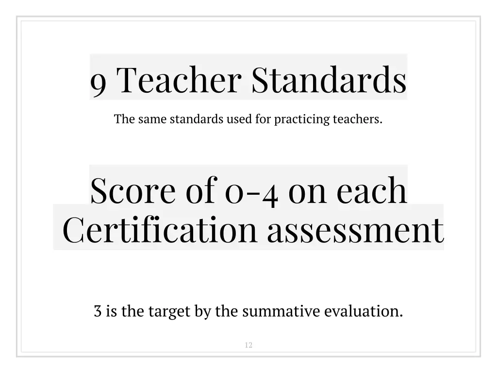 9 teacher standards