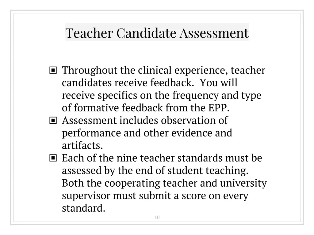 teacher candidate assessment