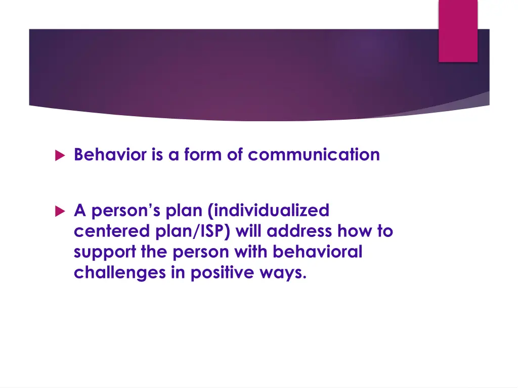 behavior is a form of communication