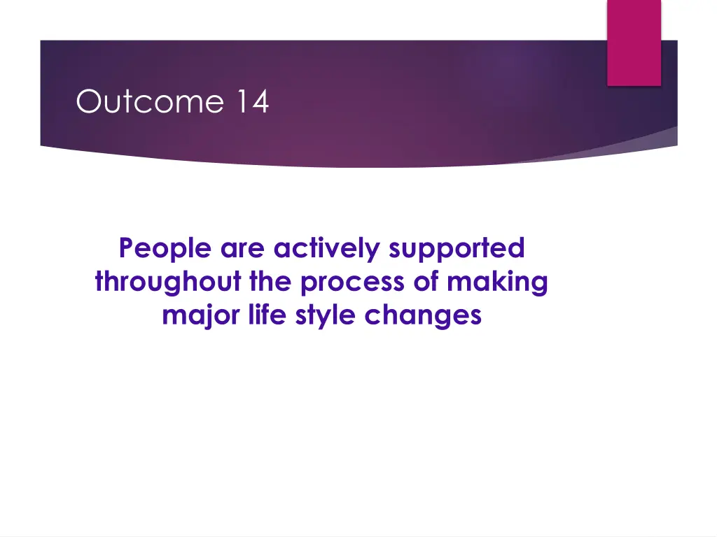 outcome 14