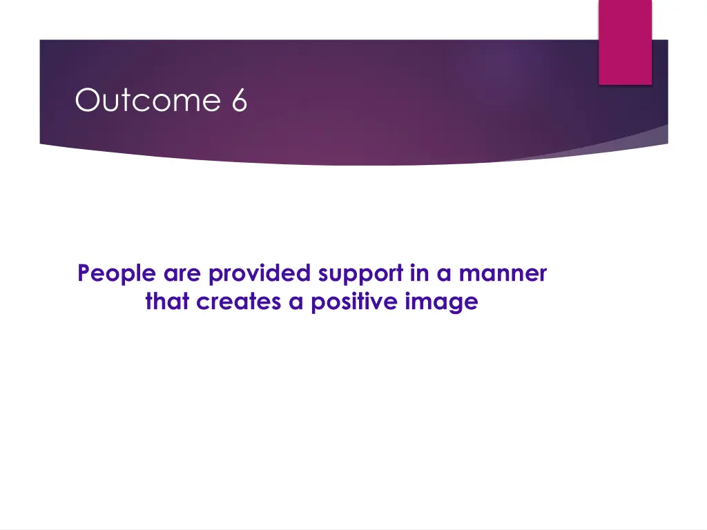 outcome 6
