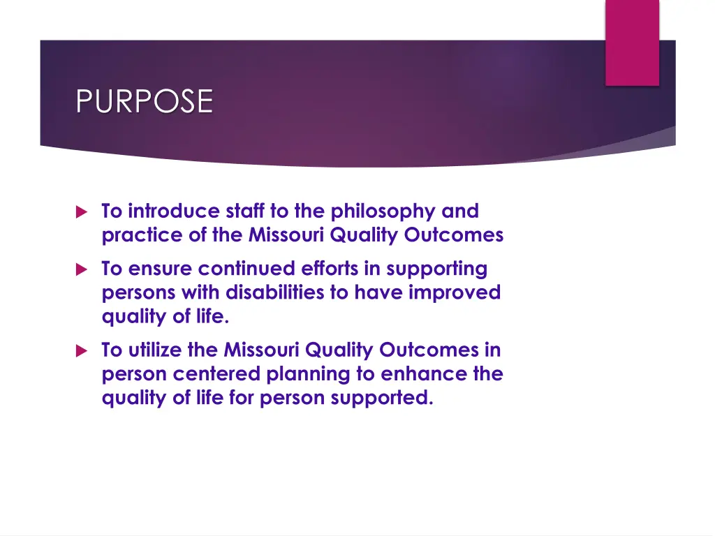 purpose