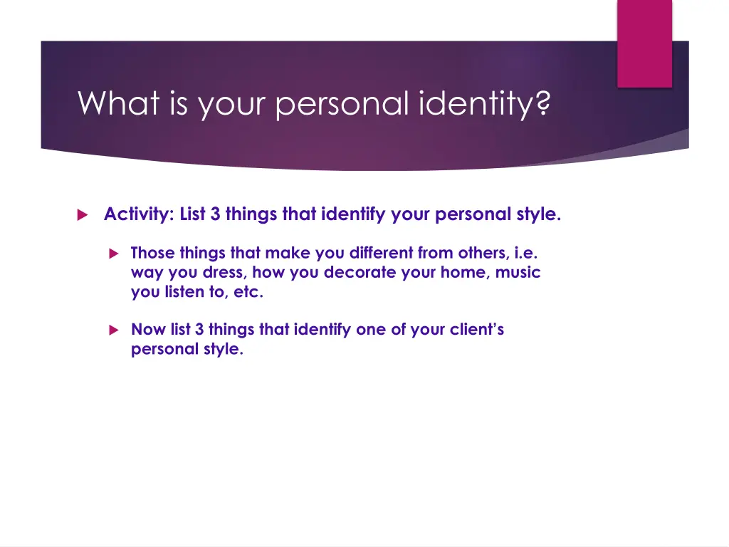 what is your personal identity