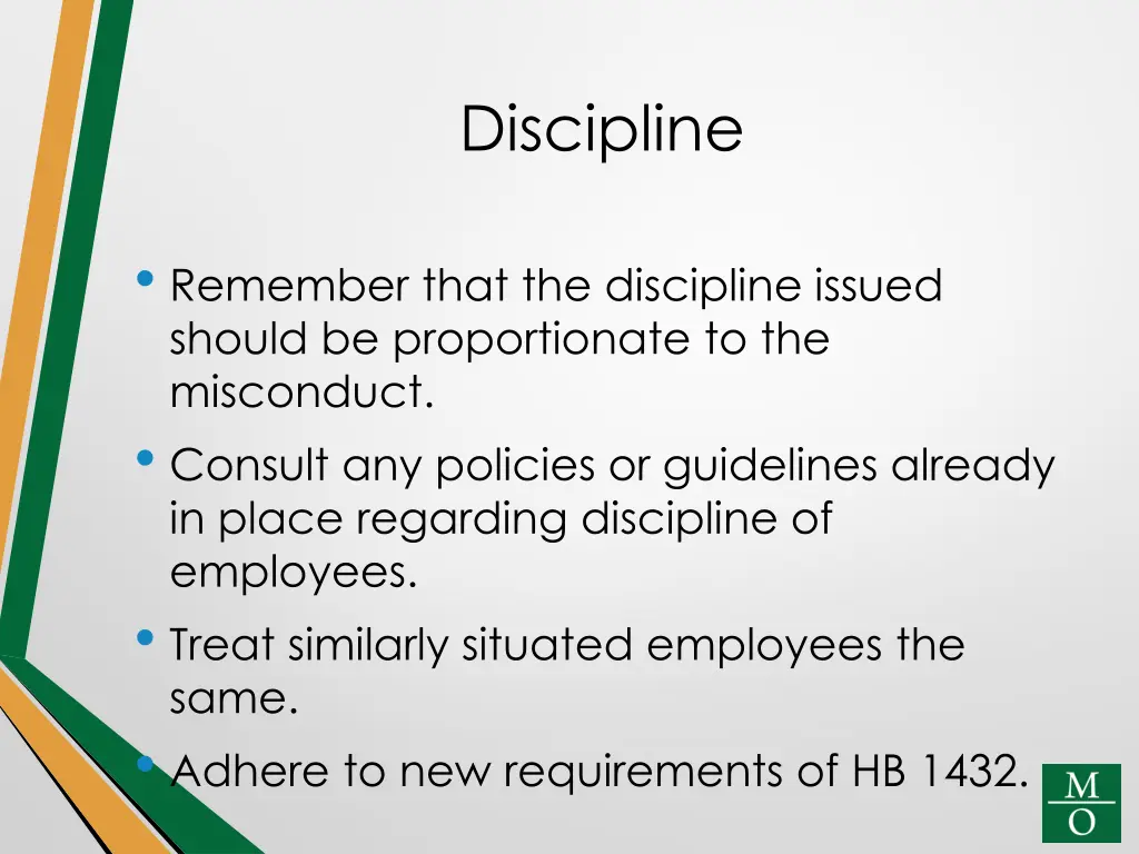 discipline