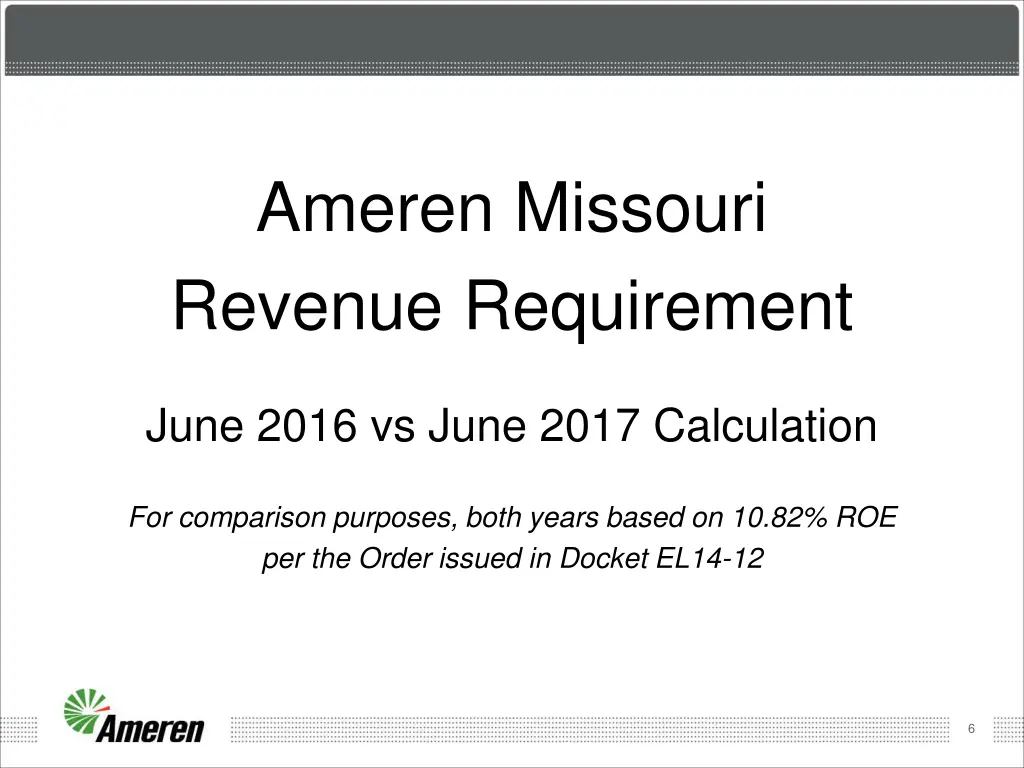 ameren missouri revenue requirement