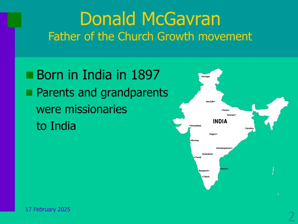 donald mcgavran father of the church growth