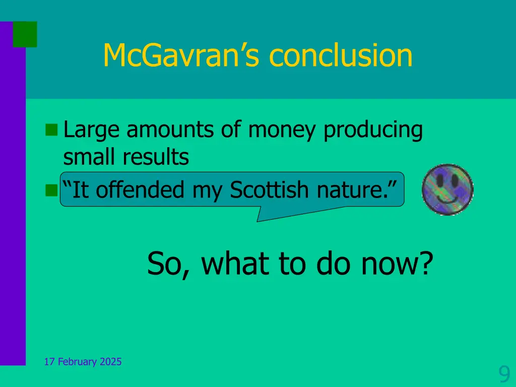 mcgavran s conclusion