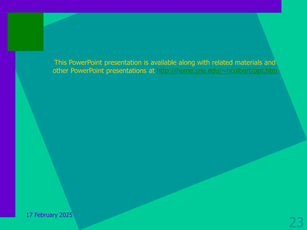 this powerpoint presentation is available along