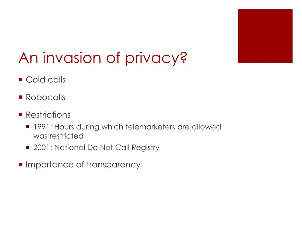 an invasion of privacy
