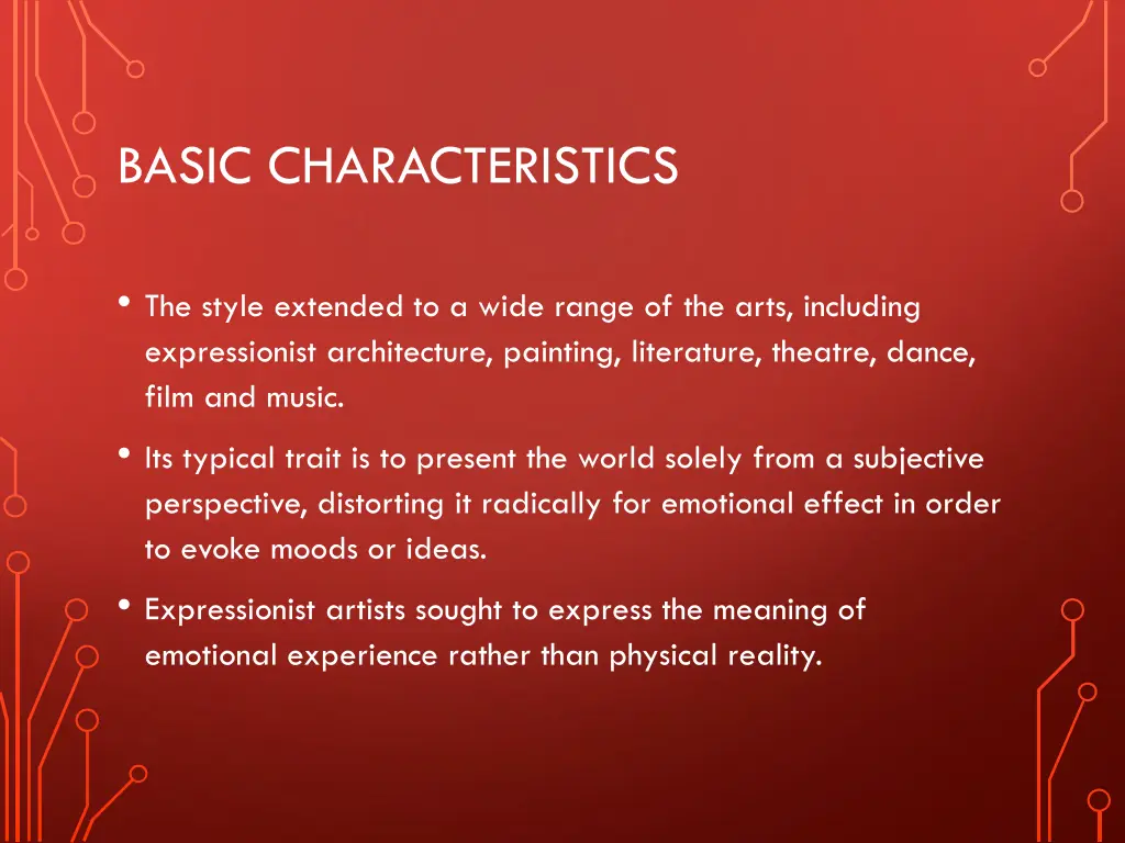 basic characteristics