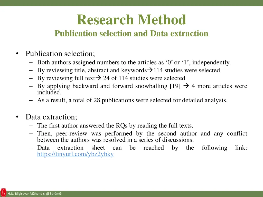 research method publication selection and data