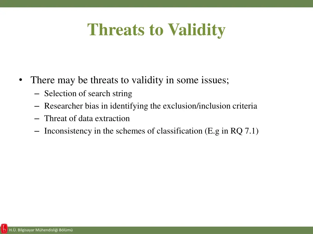 threats to validity