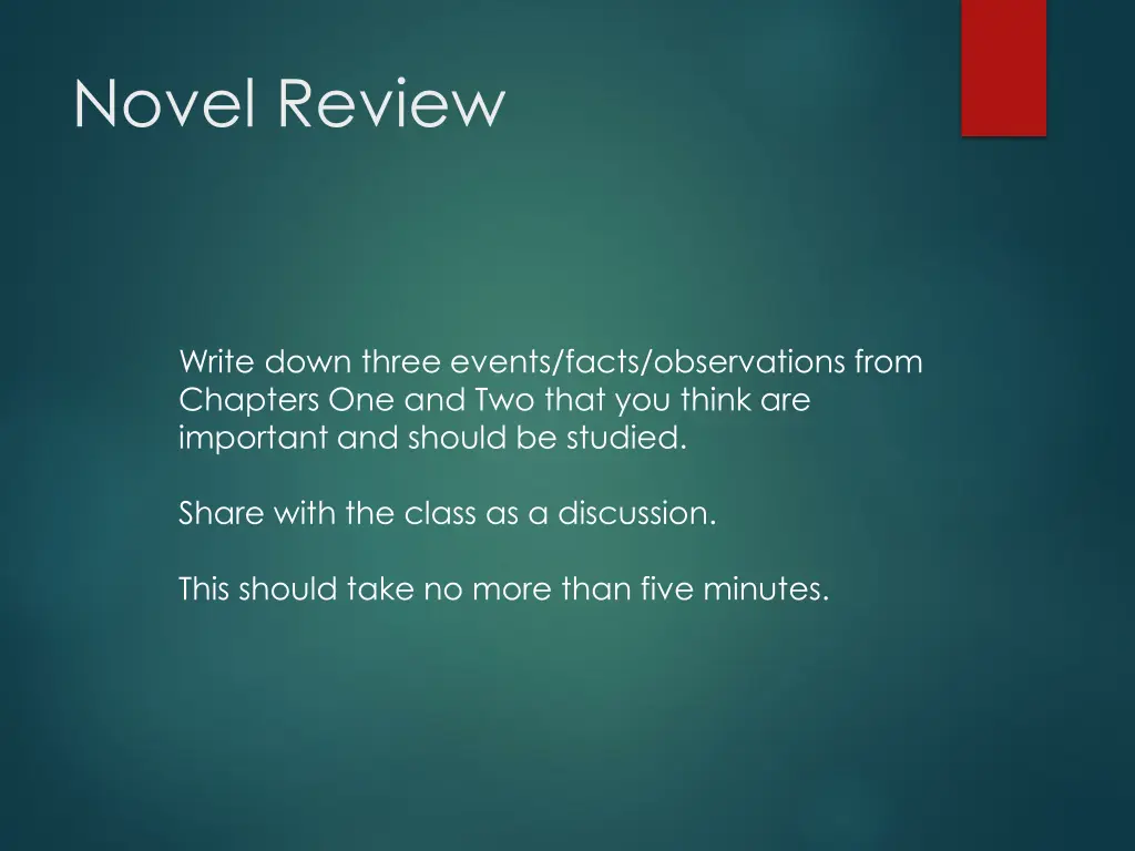 novel review