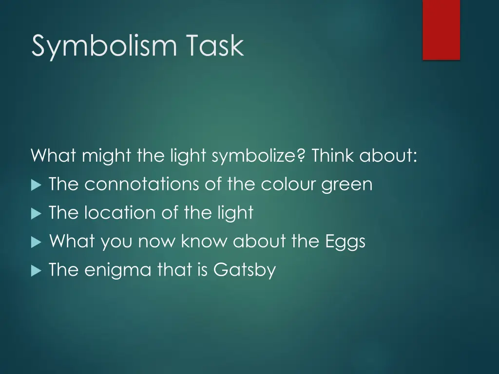 symbolism task