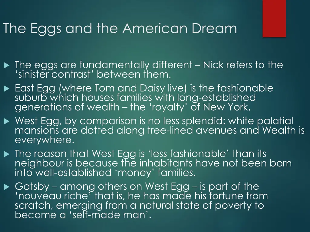 the eggs and the american dream