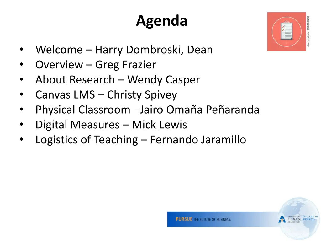 agenda